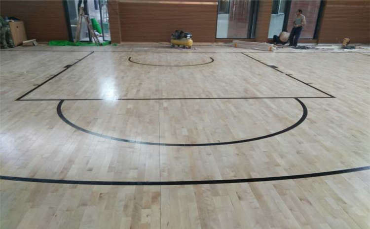 浙江楓木體育木地板施工工藝